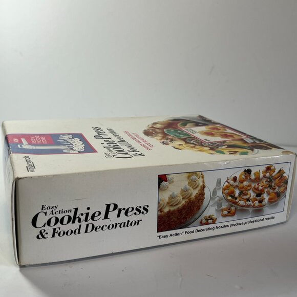 Hutzler Gerda Cookie Press & Food Decorator Easy Action Shapes Two Tone Cookies - Picture 3 of 8